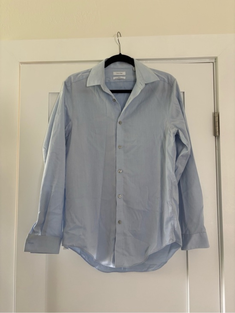 Calvin Klein Slim Fit Performance Non Iron Dress Shirt Blue 15 32 33